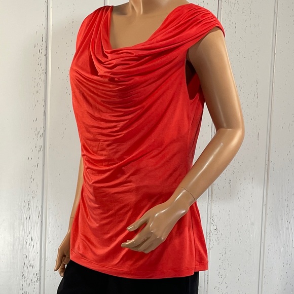 *Laundry by Shelli Segal Women's Layered Draped Sleeveless Top Sz L - Picture 4 of 10